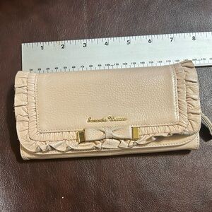 Samatha Thavasa Black Patent Leather Long Wallet,